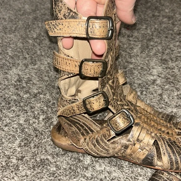 Bed Stu Aurelia Leather Tall Huarache Sandal Size 7 - Picture 8 of 15